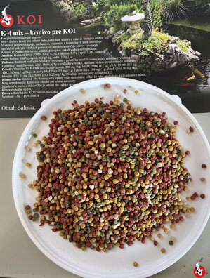 K-4 mix – krmivo pre KOI 15kg (3mm) MIX 4 DRUHY