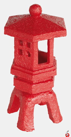 ZEN DECO PAGODA červená 16cm