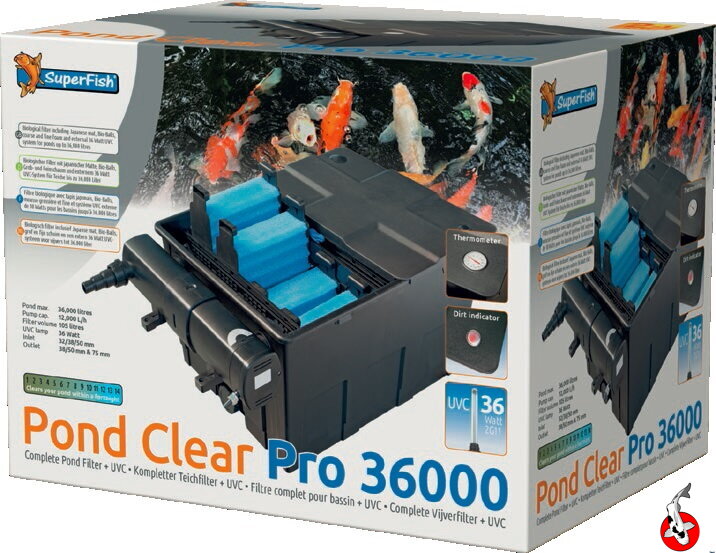 Biologický jazierkový filter Clear Pro 36000 + 36w uv