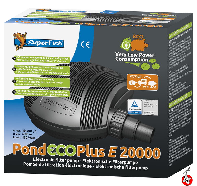 Superfish Pond Eco Plus E 20000 - 150 Watt Superfish Pond Eco Plus E 20000 - 150 Watt