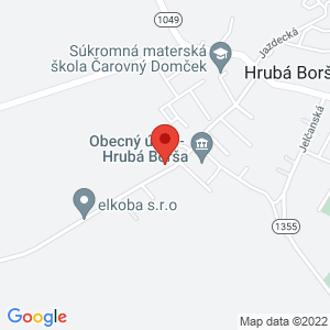 Google map: Hrubá Borša 98, 92523 